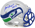 Steve Largent Signed Seattle Seahawks Throwback Riddell Speed Mini Helmet w/HOF'95 - LARMIN308 - Steve Largent Signed Seattle Seahawks Throwback Riddell Speed Mini Helmet w/HOF'95 product image