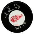 Igor Larionov Signed Detroit Red Wings Logo Hockey Puck w/HOF'08 - LARPUC413 - Igor Larionov Signed Detroit Red Wings Logo Hockey Puck w/HOF'08 product image