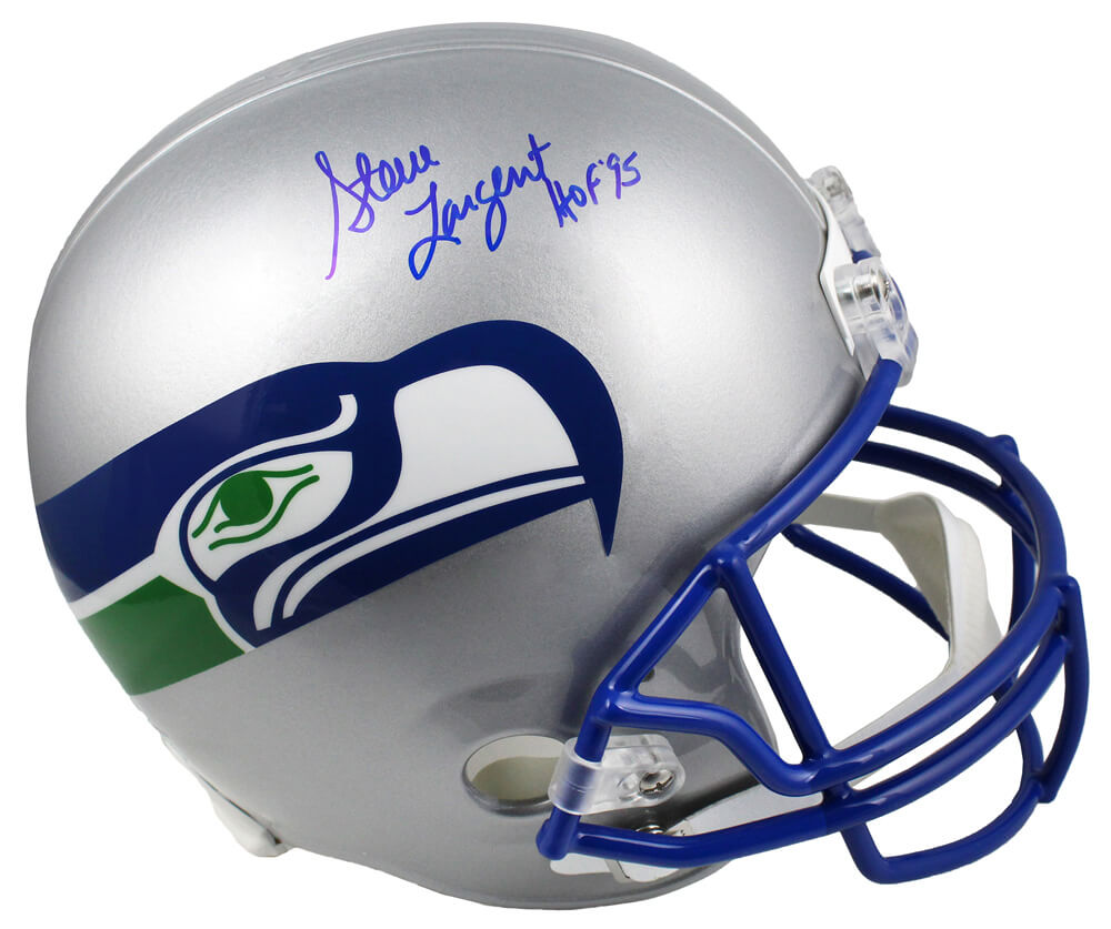 Steve Largent Signed Seahawks T/B Riddell Full Size Replica Helmet w/HOF'95 - LARREP302 - Steve Largent Signed Seahawks T/B Riddell Full Size Replica Helmet w/HOF'95 product image