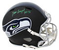 Steve Largent Signed Seattle Seahawks Flat Black Matte Riddell Full Size Replica Helmet w/HOF'95 - LARREP305 - Steve Largent Signed Seattle Seahawks Flat Black Matte Riddell Full Size Replica Helmet w/HOF'95 product image