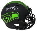 Steve Largent Signed Seattle Seahawks Eclipse Black Matte Riddell Full Size Speed Replica Helmet w/HOF'95 - LARREP308 - Steve Largent Signed Seattle Seahawks Eclipse Black Matte Riddell Full Size Speed Replica Helmet w/HOF'95 product image