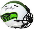 Steve Largent Signed Seattle Seahawks Lunar Eclipse White Matte Riddell Full Size Speed Replica Helmet w/HOF'95 - LARREP311 - Steve Largent Signed Seattle Seahawks Lunar Eclipse White Matte Riddell Full Size Speed Replica Helmet w/HOF'95 product image