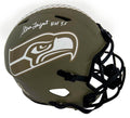 Steve Largent Signed Seattle Seahawks Salute to Service Riddell Full Size Speed Replica Helmet w/HOF'95 - LARREP316 - Steve Largent Signed Seattle Seahawks Salute to Service Riddell Full Size Speed Replica Helmet w/HOF'95 product image