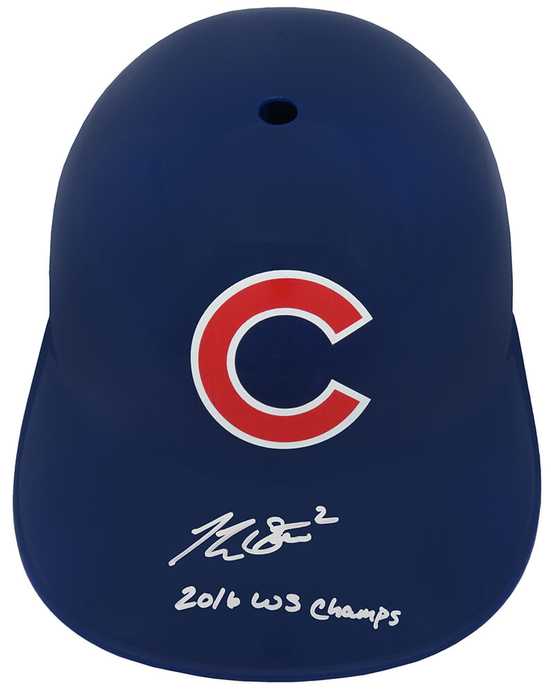Tommy La Stella Signed Chicago Cubs Souvenir Replica Batting Helmet w/2016 WS Champs - LASBTH101 - Tommy La Stella Signed Chicago Cubs Souvenir Replica Batting Helmet w/2016 WS Champs product image