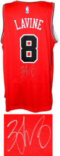 Zach LaVine Signed Chicago Bulls Red Fanatics Replica Basketball Jersey - LAVJRY200 - Zach LaVine Signed Chicago Bulls Red Fanatics Replica Basketball Jersey product image