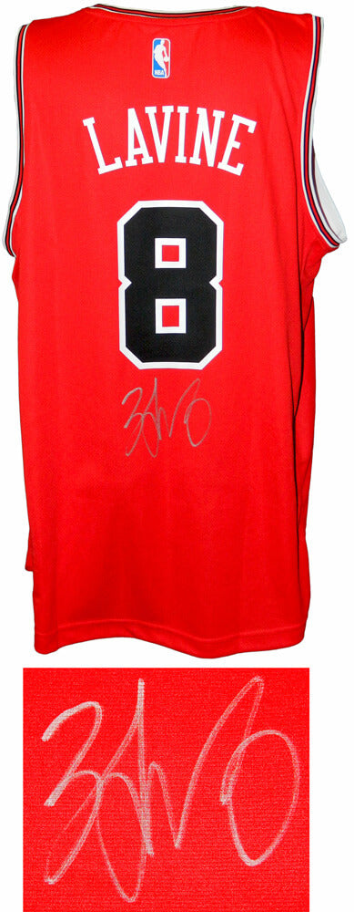Zach LaVine Signed Chicago Bulls Red Fanatics Replica Basketball Jersey - LAVJRY200 - Zach LaVine Signed Chicago Bulls Red Fanatics Replica Basketball Jersey product image