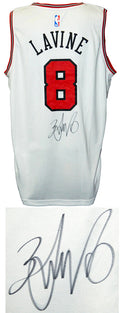 Zach LaVine Signed Chicago Bulls White Fanatics Replica Basketball Jersey - LAVJRY201 - Zach LaVine Signed Chicago Bulls White Fanatics Replica Basketball Jersey product image
