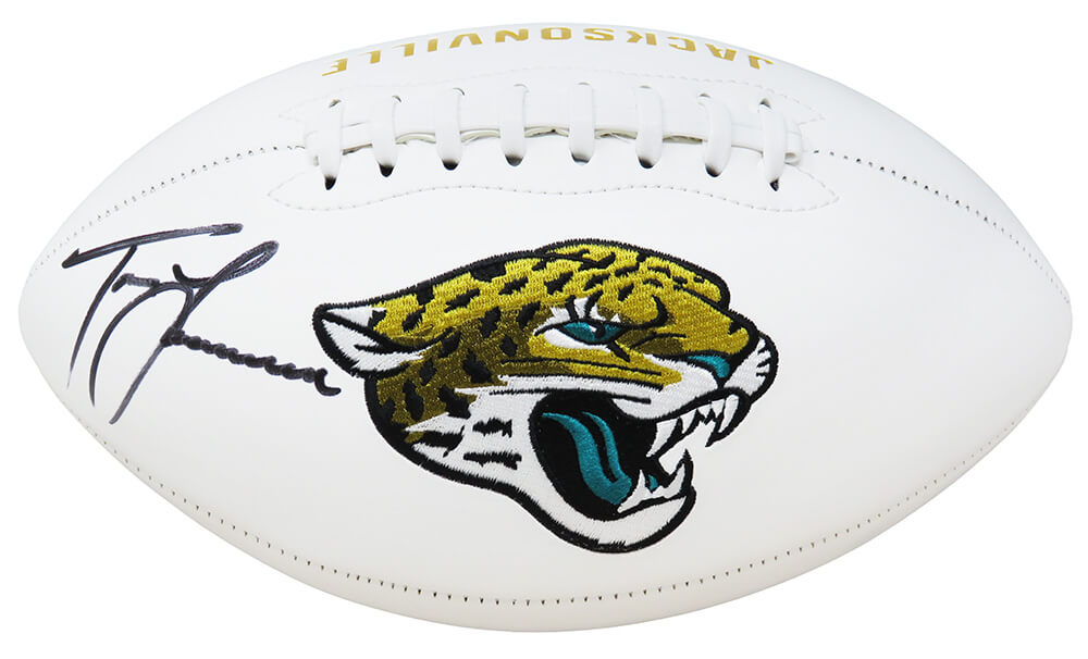 Trevor Lawrence Signed Jacksonville Jaguars Logo White Panel Football (Fanatics) - LAWFTB300 - Trevor Lawrence Signed Jacksonville Jaguars Logo White Panel Football (Fanatics) product image
