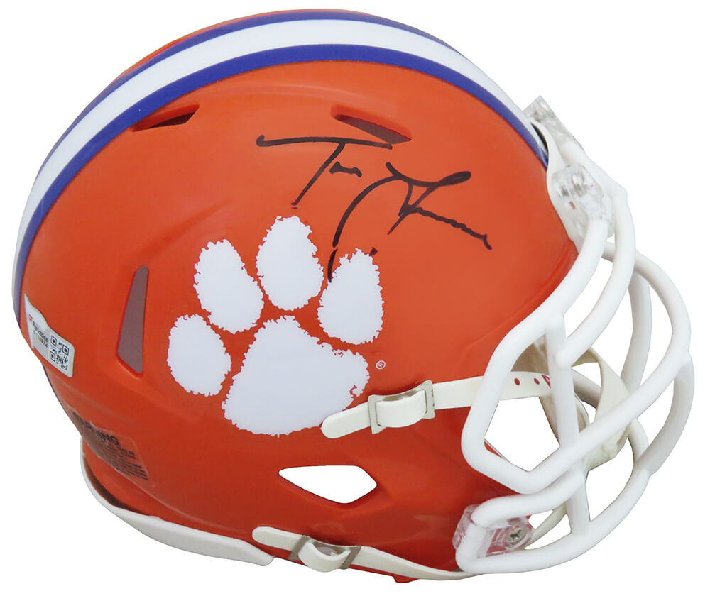Trevor Lawrence Signed Clemson Tigers Riddell Speed Mini Helmet (Fanatics) - LAWMIN300 - Trevor Lawrence Signed Clemson Tigers Riddell Speed Mini Helmet (Fanatics) product image
