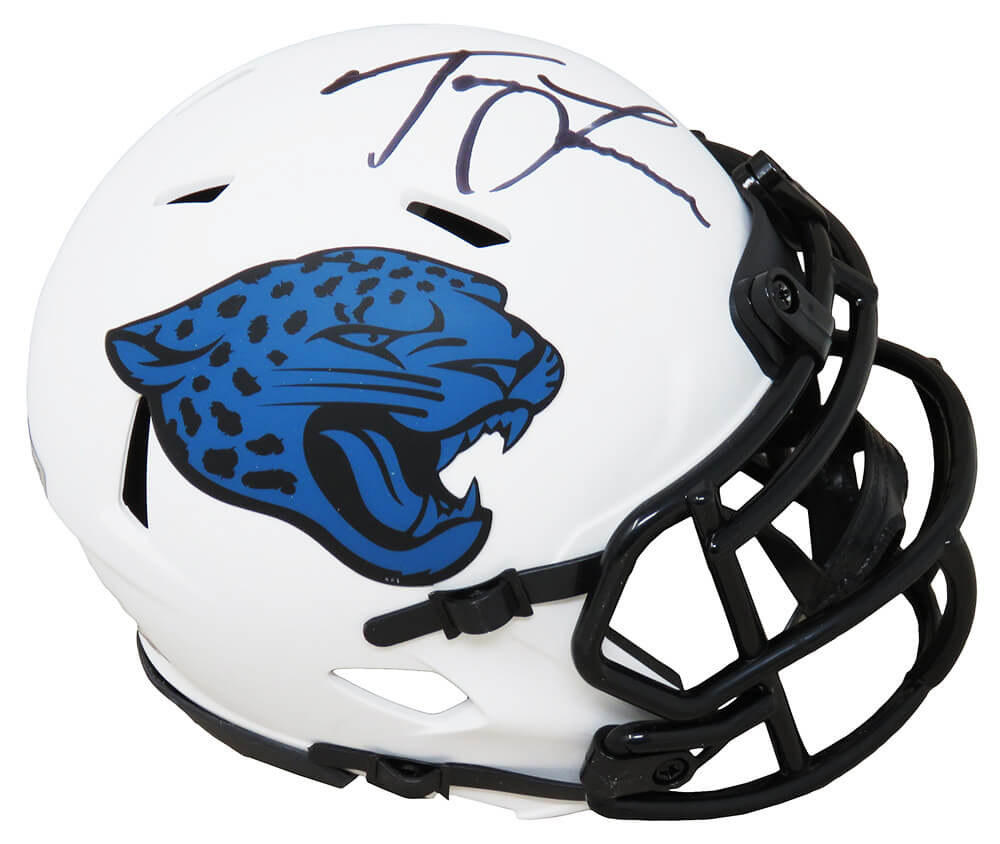Trevor Lawrence Signed Jacksonville Jaguars Lunar Eclipse Riddell Speed Mini Helmet (Fanatics) - LAWMIN301 - Trevor Lawrence Signed Jacksonville Jaguars Lunar Eclipse Riddell Speed Mini Helmet (Fanatics) product image