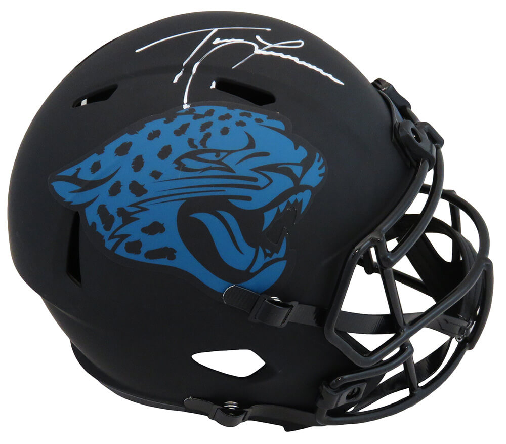 Trevor Lawrence Signed Jacksonville Jaguars Eclipse Riddell Full Size Speed Replica Helmet (Fanatics) - LAWREP301 - Trevor Lawrence Signed Jacksonville Jaguars Eclipse Riddell Full Size Speed Replica Helmet (Fanatics) product image