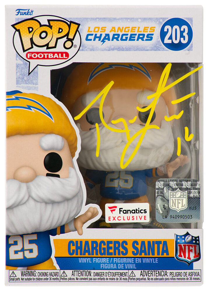 Ryan Leaf Signed Chargers SANTA Funko Pop Doll #203 - LEAFUN300 - Ryan Leaf Signed Chargers SANTA Funko Pop Doll #203 product image
