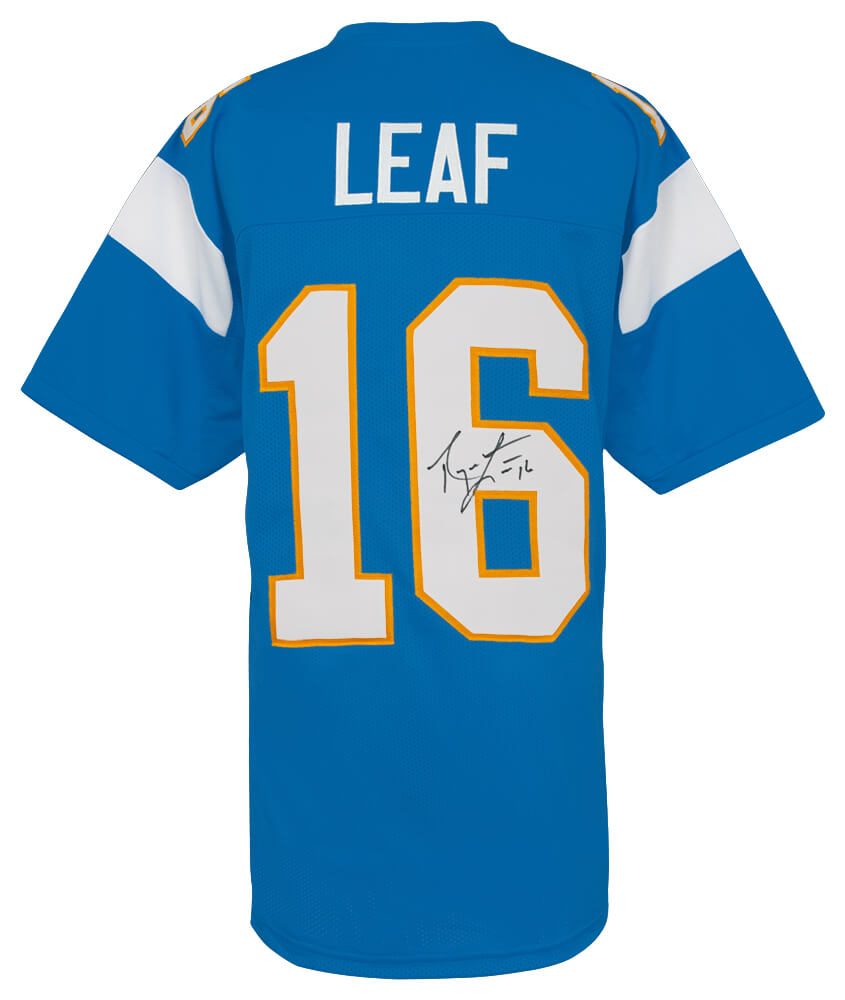 Ryan Leaf Signed Powder Blue Custom Football Jersey - LEAJRY301 - Ryan Leaf Signed Powder Blue Custom Football Jersey product image