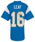 Ryan Leaf Signed Powder Blue Custom Football Jersey w/Bolt Up - LEAJRY302 - Ryan Leaf Signed Powder Blue Custom Football Jersey w/Bolt Up product image