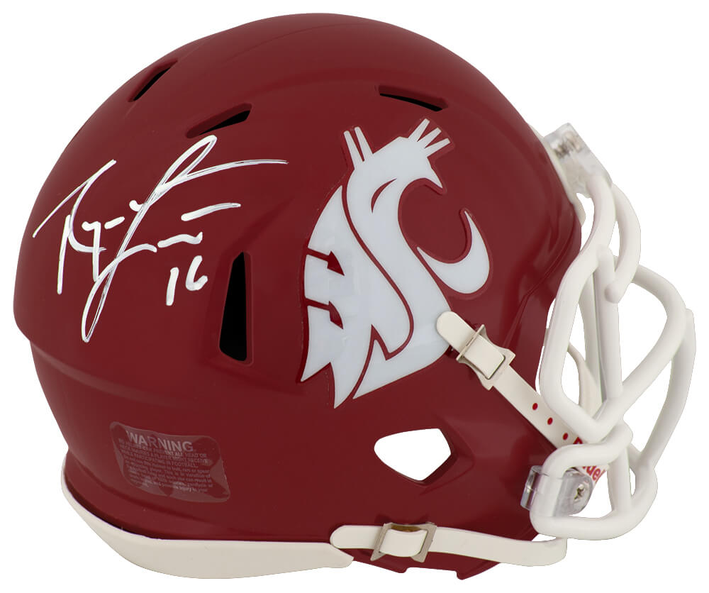 Ryan Leaf Signed Washington State Cougars Riddell Speed Mini Helmet - LEAMIN300 - Ryan Leaf Signed Washington State Cougars Riddell Speed Mini Helmet product image