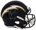 Ryan Leaf Signed Chargers T/B Navy Riddell Full Size Speed Replica Helmet w/Bolt Up - LEAREP301 - Ryan Leaf Signed Chargers T/B Navy Riddell Full Size Speed Replica Helmet w/Bolt Up product image