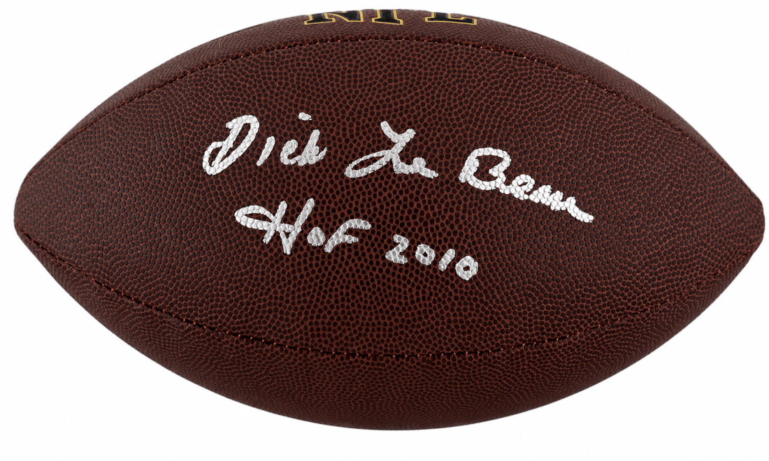 Dick LeBeau Signed Wilson Super Grip Full Size NFL Football w/HOF 2010 - LEBFTB300 - Dick LeBeau Signed Wilson Super Grip Full Size NFL Football w/HOF 2010 product image