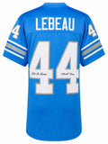 Dick LeBeau Signed Blue Throwback Custom Football Jersey w/HOF 2010 - LEBJRY300 - Dick LeBeau Signed Blue Throwback Custom Football Jersey w/HOF 2010 product image