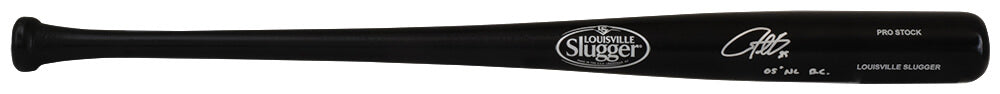 Derrek Lee Signed Louisville Slugger Black Pro Stock Baseball Bat w/05 NL BC - LEEBAT102 - Derrek Lee Signed Louisville Slugger Black Pro Stock Baseball Bat w/05 NL BC product image