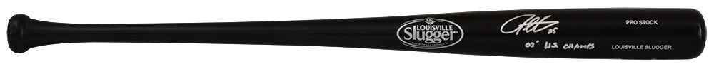 Derrek Lee Signed Louisville Slugger Black Pro Stock Baseball Bat w/03 WS Champs - LEEBAT103 - Derrek Lee Signed Louisville Slugger Black Pro Stock Baseball Bat w/03 WS Champs product image