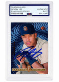 Derrek Lee Signed Padres 1994 SP Foil Rookie Baseball Card #10 - (PSA Encapsulated) - LEECAR112 - Derrek Lee Signed Padres 1994 SP Foil Rookie Baseball Card #10 - (PSA Encapsulated) product image