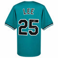 Derrek Lee Signed Teal Throwback Custom Baseball Jersey w/03 WS Champs - LEEJRY102 - Derrek Lee Signed Teal Throwback Custom Baseball Jersey w/03 WS Champs product image