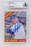 Jim Lefebvre Signed Los Angeles Dodgers 1966 Topps Baseball Card #57 - (Beckett Encapsulated) - LEFCAR101 - Jim Lefebvre Signed Los Angeles Dodgers 1966 Topps Baseball Card #57 - (Beckett Encapsulated) product image