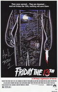 Ari Lehman Signed Friday The 13th 11x17 Movie Poster w/First Jason - LEHPST501 - Ari Lehman Signed Friday The 13th 11x17 Movie Poster w/First Jason product image