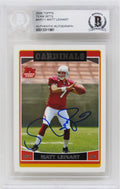 Matt Leinart Signed Arizona Cardinals 2006 Topps Football Rookie Card #ARI11 - (Beckett Encapsulated) - LEICAR300 - Matt Leinart Signed Arizona Cardinals 2006 Topps Football Rookie Card #ARI11 - (Beckett Encapsulated) product image