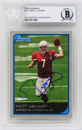 Matt Leinart Signed Arizona Cardinals 2006 Bowman Football Rookie Card #112 - (Beckett Encapsulated) - LEICAR301 - Matt Leinart Signed Arizona Cardinals 2006 Bowman Football Rookie Card #112 - (Beckett Encapsulated) product image
