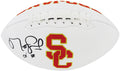 Matt Leinart Signed USC Trojans Rawlings White Logo Football w/04 HT - LEIFTB303 - Matt Leinart Signed USC Trojans Rawlings White Logo Football w/04 HT product image