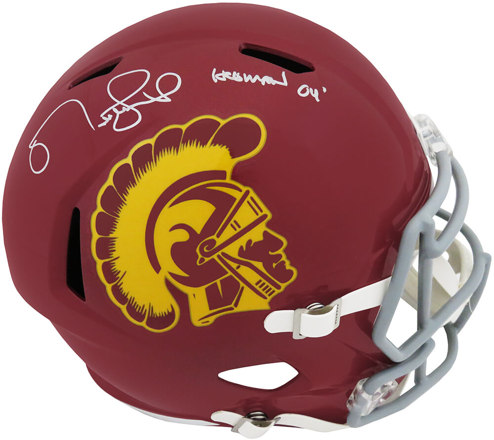 Matt Leinart Signed USC Trojans Riddell Full Size Speed Replica Helmet w/Heisman'04 - LEIREP302 - Matt Leinart Signed USC Trojans Riddell Full Size Speed Replica Helmet w/Heisman'04 product image