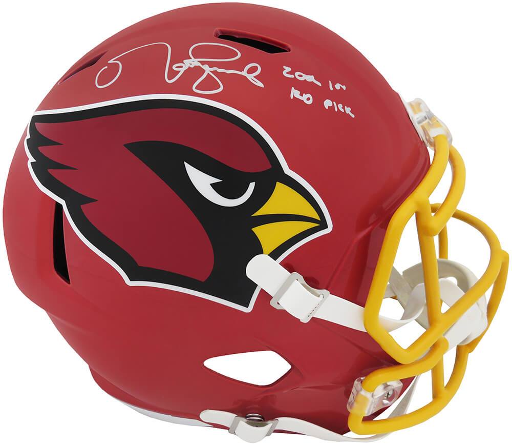 Matt Leinart Signed Arizona Cardinals FLASH Riddell Full Size Speed Replica Helmet w/2006 1st Rd Pick - LEIREP303 - Matt Leinart Signed Arizona Cardinals FLASH Riddell Full Size Speed Replica Helmet w/2006 1st Rd Pick product image