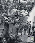 Frank LeMaster Signed Philadelphia Eagles B&W Action vs Bucs 8x10 Photo - LEM08P302TW - Frank LeMaster Signed Philadelphia Eagles B&W Action vs Bucs 8x10 Photo product image
