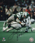 Frank LeMaster Signed Philadelphia Eagles Green Jersey Tackle 8x10 Photo - LEM08P304TW - Frank LeMaster Signed Philadelphia Eagles Green Jersey Tackle 8x10 Photo product image