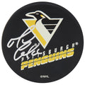Mario Lemieux Signed Pittsburgh Penguins Team Name Logo Hockey Puck (JSA) - LEMPUC403 - Mario Lemieux Signed Pittsburgh Penguins Team Name Logo Hockey Puck (JSA) product image