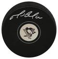 Mario Lemieux Signed Pittsburgh Penguins Team Logo Hockey Puck (In Silver) - (PSA Holo) - LEMPUC409 - Mario Lemieux Signed Pittsburgh Penguins Team Logo Hockey Puck (In Silver) - (PSA Holo) product image
