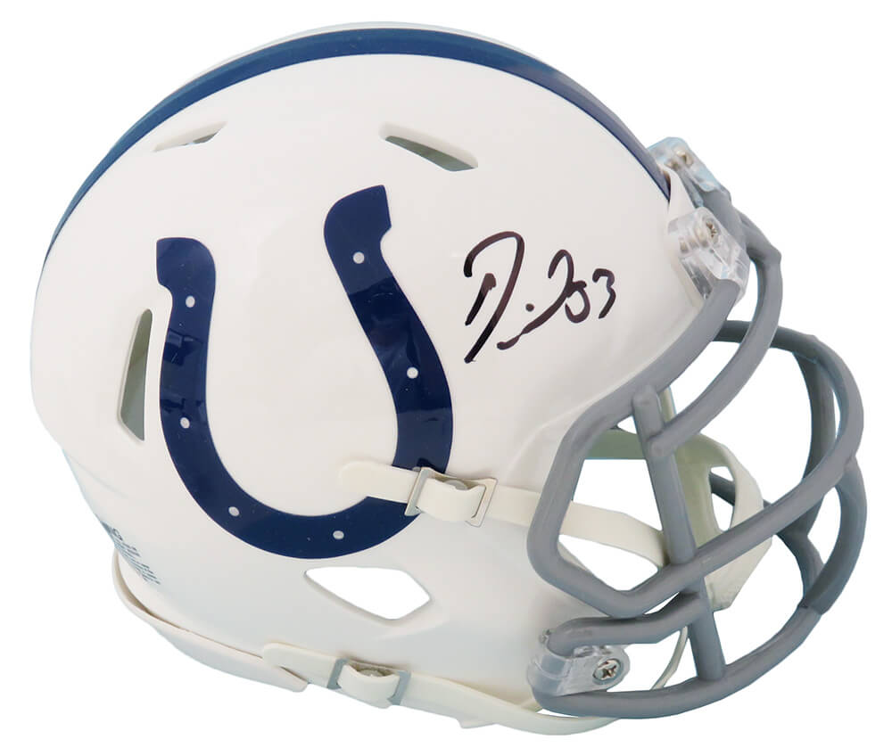 Darius Leonard Signed Indianapolis Colts Riddell Speed Mini Helmet - LEOMIN303 - Darius Leonard Signed Indianapolis Colts Riddell Speed Mini Helmet product image
