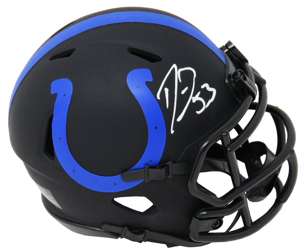 Darius Leonard Signed Indianapolis Colts Eclipse Black Matte Riddell Speed Mini Helmet - LEOMIN305 - Darius Leonard Signed Indianapolis Colts Eclipse Black Matte Riddell Speed Mini Helmet product image