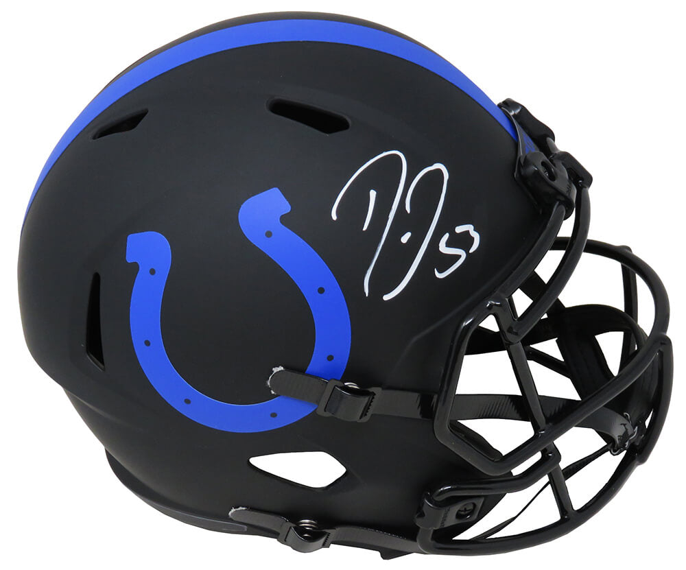 Darius Leonard Signed Indianapolis Colts Eclipse Black Matte Riddell Speed Full Size Replica Helmet - LEOREP304 - Darius Leonard Signed Indianapolis Colts Eclipse Black Matte Riddell Speed Full Size Replica Helmet product image