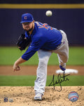 Jon Lester Signed Chicago Cubs Blue Jersey Pitching Action 8x10 Photo - LES08P103 - Jon Lester Signed Chicago Cubs Blue Jersey Pitching Action 8x10 Photo product image
