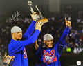 Jon Lester Signed Chicago Cubs 2016 NLCS Holding MVP Trophy With Javier Baez 16x20 Photo - LES16P102 - Jon Lester Signed Chicago Cubs 2016 NLCS Holding MVP Trophy With Javier Baez 16x20 Photo product image