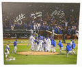 Jon Lester & Javier Baez Dual Signed Chicago Cubs 2016 NLCS Wrigley Field Team Celebration 20x24 Canvas w/2016 NLCS Co MVP's - LESCAN100 - Jon Lester & Javier Baez Dual Signed Chicago Cubs 2016 NLCS Wrigley Field Team Celebration 20x24 Canvas w/2016 NLCS Co MVP's product image