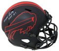 Marv Levy Signed Buffalo Bills Eclipse Black Matte Riddell Full Size Speed Replica Helmet w/HOF'01 - LEVREP301 - Marv Levy Signed Buffalo Bills Eclipse Black Matte Riddell Full Size Speed Replica Helmet w/HOF'01 product image