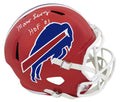 Marv Levy Signed Buffalo Bills Throwback Riddell Full Size Speed Replica Helmet w/HOF'01 - LEVREP302 - Marv Levy Signed Buffalo Bills Throwback Riddell Full Size Speed Replica Helmet w/HOF'01 product image