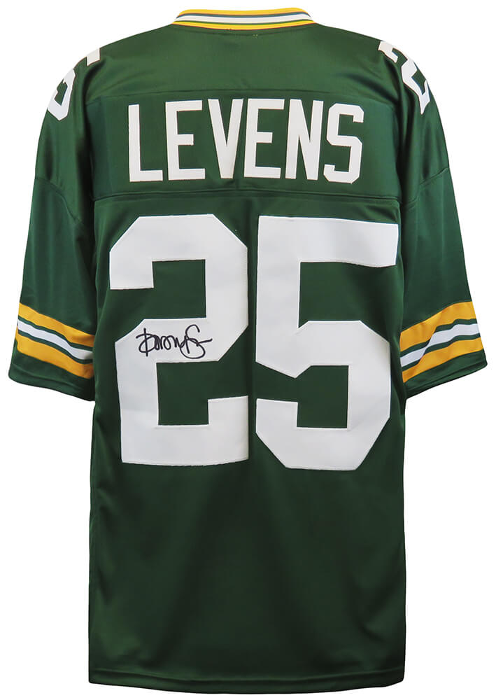 Dorsey Levens Signed Green Custom Football Jersey - LEVJRY300 - Dorsey Levens Signed Green Custom Football Jersey product image