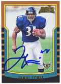 Jamal Lewis Signed Baltimore Ravens 2000 Bowman Rookie Football Card #170 - LEWCAR304 - Jamal Lewis Signed Baltimore Ravens 2000 Bowman Rookie Football Card #170 product image