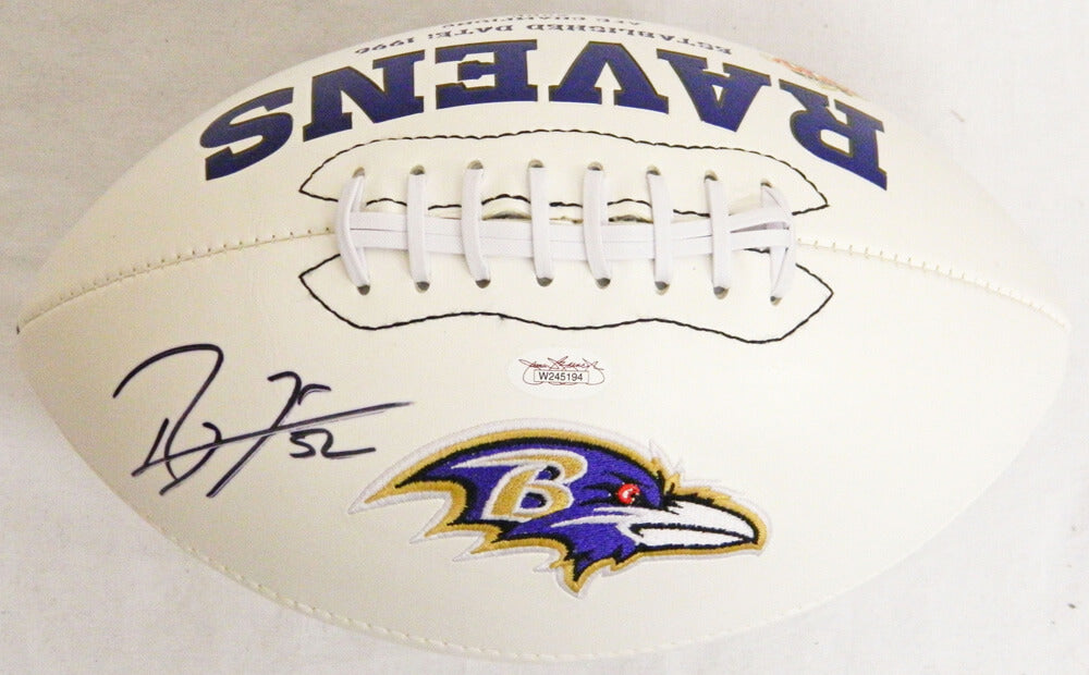 Ray Lewis Signed Ravens Logo Football - LEWFTB302 - Ray Lewis Signed Ravens Logo Football product image
