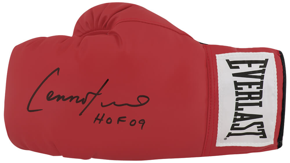 Lennox Lewis Signed Everlast Red Full Size Boxing Glove w/HOF 2009 - LEWGLV506 - Lennox Lewis Signed Everlast Red Full Size Boxing Glove w/HOF 2009 product image