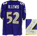 Ray Lewis Signed Ravens Reebok Purple Jersey w/SB XXXV MVP - LEWJRY303 - Ray Lewis Signed Ravens Reebok Purple Jersey w/SB XXXV MVP product image